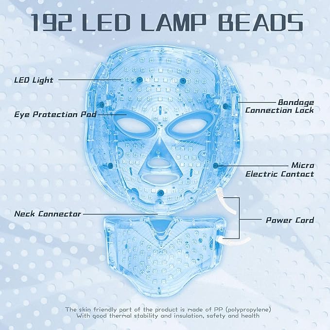 LED Facial Light Therapy Mask + Free Gift 🎁